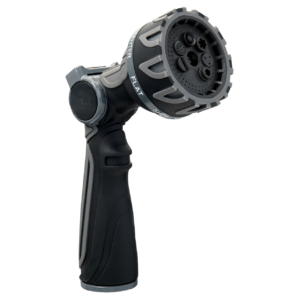 Compact Metal, 7-Pattern, Thumb Control, Hose Watering Nozzle