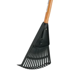 8-inch Wood & Poly Shrub Leaf Rake